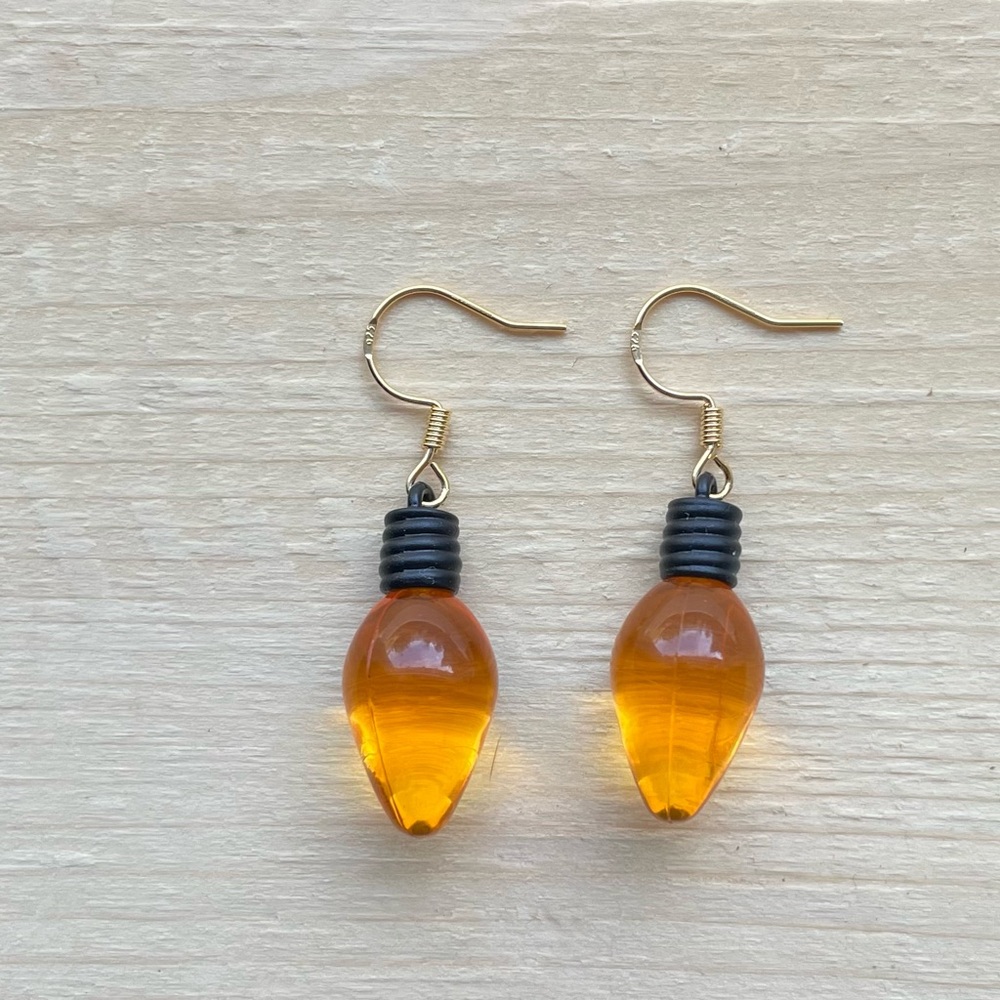 Christmas Lightbulb Earrings